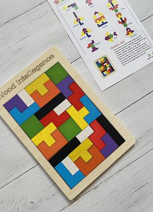 Розвиваюча деревʼяна гра - головоломка (пазл)