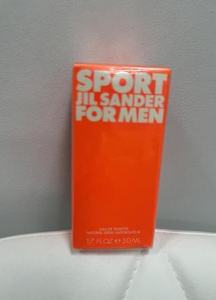 Jil sander sport туалетная вода 50мл