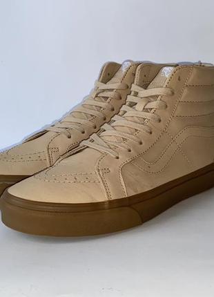 Кеды кожаные высокие vans 42,5 (27,5 см) оригинал