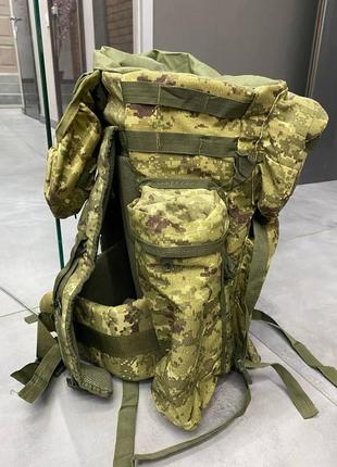 Военный рюкзак 80 л с молли, украинский пиксель, тактический рюкзак для военных, армейский рюкзак олива3 фото