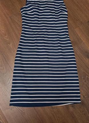 Полосатое платье на подкладе