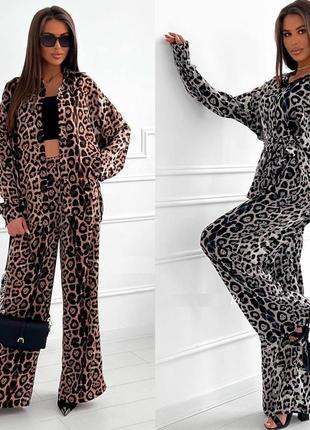 Костюм лего коричневый, лего серый штапель натуральная ткань