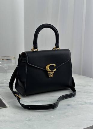 Кожаная сумка коач coach sammy