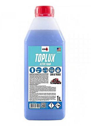 Активная пена nowax toplux nano+active foam концентрат для бесконтактной мойки 1:100; 1:60, 1л ve-33