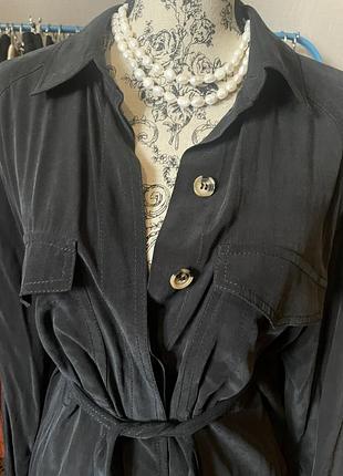 Подовжена блуза з шовку, сукня сорочка