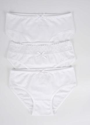 Набор белых трусиков 3 шт