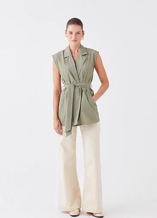 ⚜️❤️ zara, трендовый жакет, лен,новая коллекция, р с-м