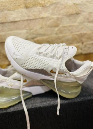 Кроссовки белые стильные красивые в сетку nike air max