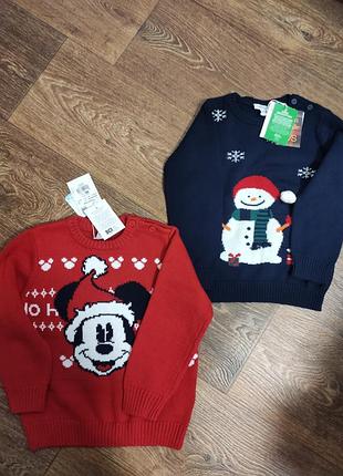 Праздничный свитшот/свитер бренд ovs на 24-30 месяцев