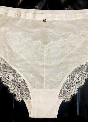 Шикарні мереживні трусики високої посадки великого розміру