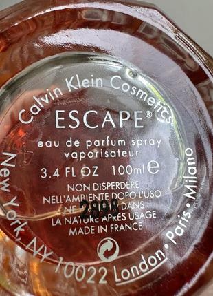 Escape. calvin klein парфюмированная вода оригинал!6 фото