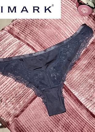 Трусики бразилиана бесшовные с кружевом primark