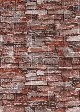 Самоклеящаяся 3d панель под камень красный песчаник 700x770x3мм (58-3) sw-00001319
