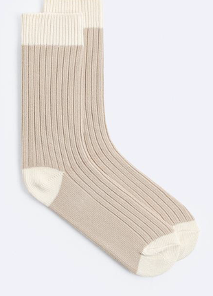 Роскошные хлопковые вязаные носки zara