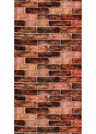 Самоклеющаяся 3d панель под коричневый кирпич екатеринослав 3080х700х3мм sw-00001768