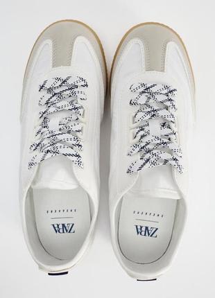 Кеды белые zara