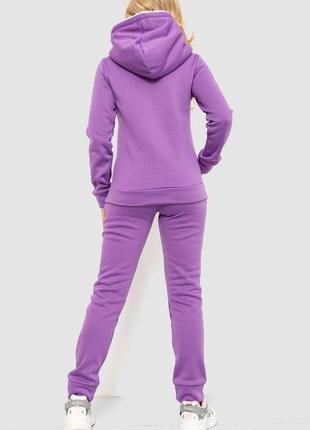 Спорт костюм жіночий на флісі, колір фіолетовий, 102r016-14 фото