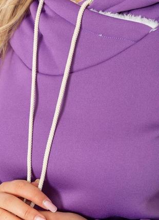Спорт костюм жіночий на флісі, колір фіолетовий, 102r016-15 фото