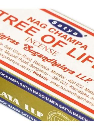 Satya tree of life древо жизни 15 грамм , масальные благовония сатья