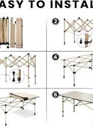 Туристический складной кемпинговый стол для пикника 95*55*50 см с чехлом | раскладной...