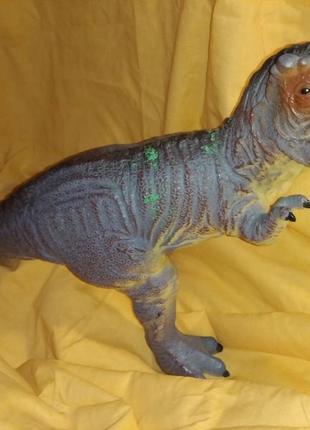 Динозавр т-рекс резиновый игрушка фигурка большой