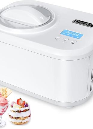 Автоматическая мороженица kumio объемом 1,2 кварты с компрессором