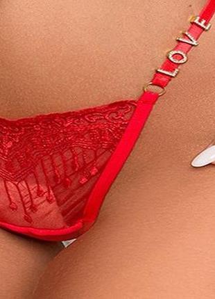 Оригинальные женские трусики "love" - эротическое белье