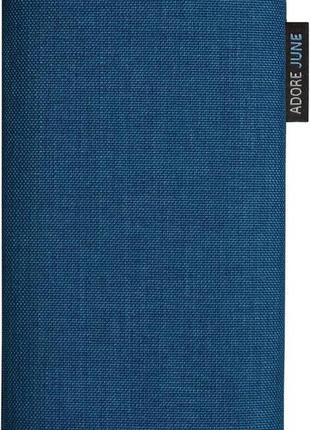Класичний захисний чохол adore june ocean blue, сумісний з iphone 13 pro max / iphone 12 pro max, стійкий до текстилю футляр з ефе