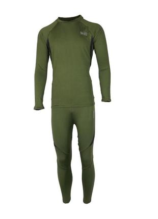 Комплект термобілизни tactical fleece thermal suit хакі2 фото