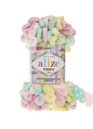 Пряжа puffy color 5862 5шт/уп тм alize