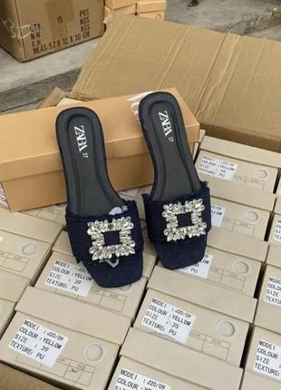 Шлепанцы zara