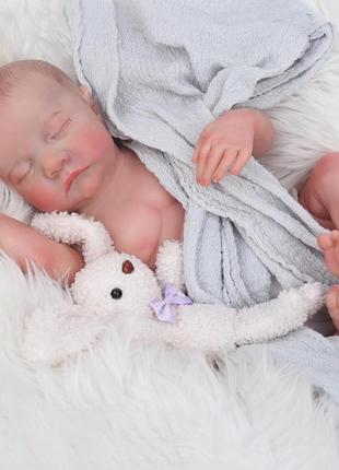 Вінілова лялька реборн, новонароджений хлопчик, ручна робота realistic reborn1 фото