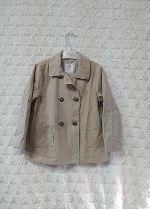 Куртка легкая светло-бежевая детская на рост 116 см h&m