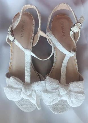 Босоножки для девочки с бантом, нарядные, сандалии