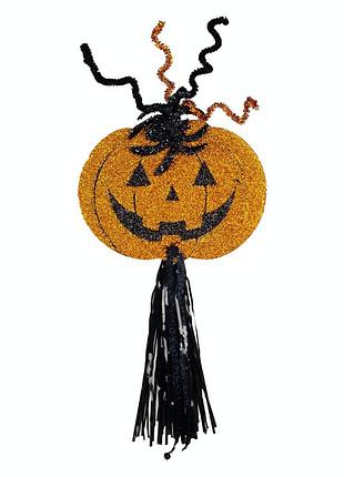 Декор гарбуз із підвісками на halloween