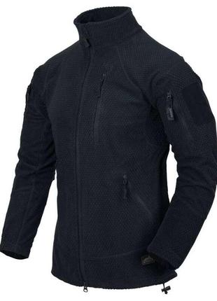 Тактична кофта флисовая helikon alpha tactical фліс navy blue синий xxl