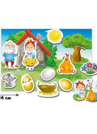 Магнітний театр "курочка ряба", vladi toys, vt3206-312 фото