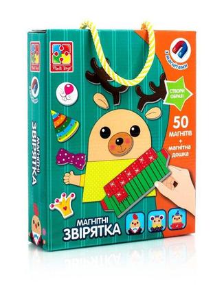 Магнітна гра “звірятка”, vladi toys, vt3702-16