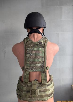 Британський розвантажувальний пояс варбелт ремінь тактичний мультикам з лямками рпс...