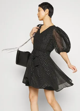 Розкішна сукня dkny donna karan нарядна, з пишними рукавами, оригінал, плаття