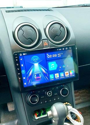 Магнітола android nissan qashqai, 2/32, 8 ядер, carplay, слот під сім-картку + рамка!4 фото