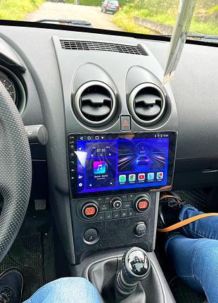 Магнітола android nissan qashqai, 2/32, 8 ядер, carplay, слот під сім-картку + рамка!2 фото