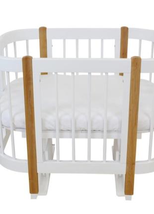 Детская кровать 3 в 1 с маятником + матрасов + 1 комплект постель.