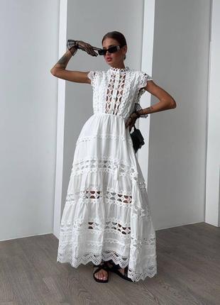 Платье длинное люкс качества в стиле zimmermann