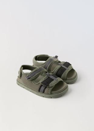 27/28 размер новые фирменные детские сетчатые сандалии босоножки зара zara оригинал