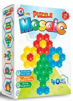 Іграшка мозаїка-пазли 40шт, технок, 29401 фото
