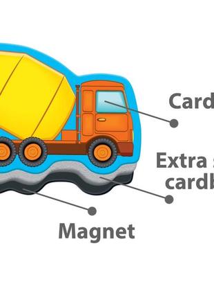 Набір магнітів з дошкою транспорт, vladi toys rk2090-043 фото