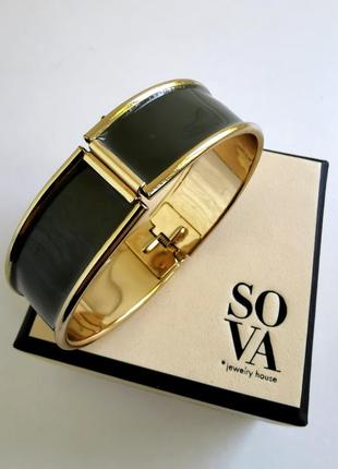 Красивый винтажный браслет с эмалью