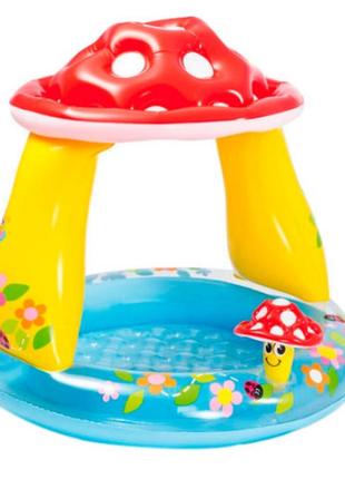 Дитячий надувний басейн "гриб" 102 х 89 см, intex, 57114