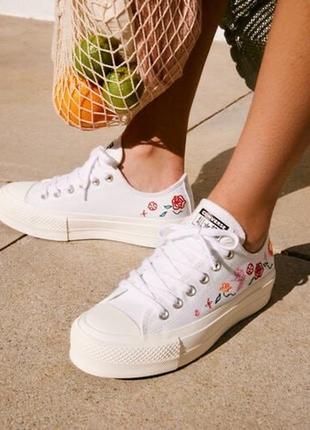 Кеди converse chuck taylor all star summer embroidery оригінал